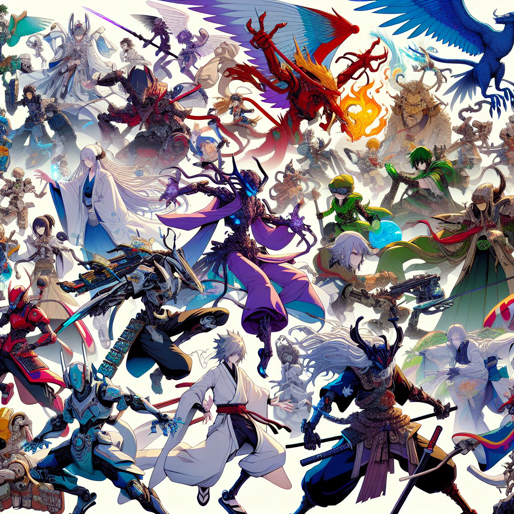 フィギュア（日本のアニメやゲームのキャラクターのフィギュアの雰囲気）
