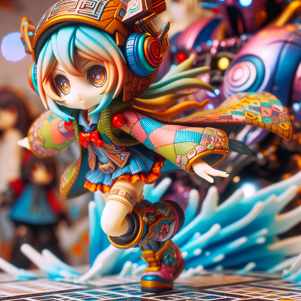 フィギュア（日本のアニメやゲームのキャラクターのフィギュアの雰囲気）